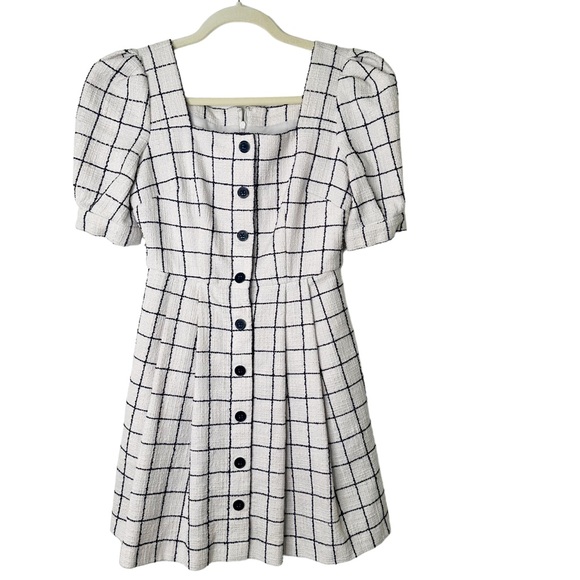 Gal Meets Glam Collection Button Down Dress Petite 0P - Picture 7 of 12